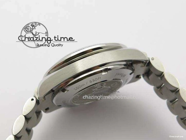 0228 Cozy Speedmaster Racing 40mm SS Black Dial On SS Bracelet A7750 ( Free Rubber Strap ) 8252